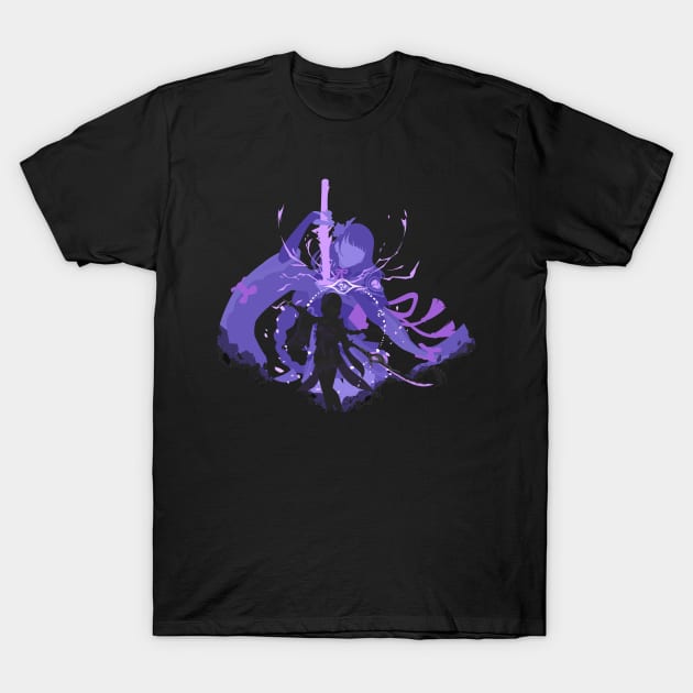 Raiden Shogun Genshin Impact T-Shirt by amrivora